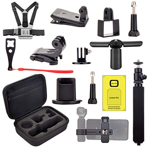 Accesorios Kit para DJI OSMO Pocket - Funda Correa Pecho Soporte Clip de Mochila Soporte de expansión Trípode para Osmo Pocket Expansión Accesorios Kit