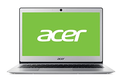 Acer Swift SF113-31-C1ZH - Ordenador Portátil de 13.3" FullHD (Intel Celeron N3350, 4 GB RAM, 128 GB SDD, Intel HD Graphics, Windows 10); Plateado - Teclado QWERTY Español