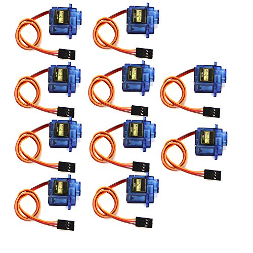 ALLOMN 10 PCS Micro Servo Avión Servo Helicóptero Servo Mucho Ambición Noble SG90 9 g Mini Micro Servo para RC Helicóptero Avión Vehículo Automóvil Modelos de Barco ALLOMN 10 PCS Micro Servo Avión Servo Helicóptero Servo Mucho Ambición Noble SG90 9 g Mini Micro Servo para RC Helicóptero Avión Vehículo Automóvil Modelos de Barco