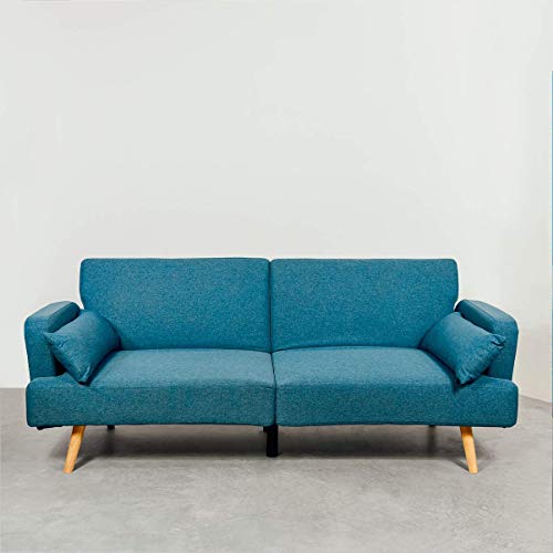 Astan Hogar Sofá Cama 3 Plazas, Tapizado Tela. Modelo Axel AH-AR40600DN, Azul Denim, Astan Hogar Sofá Cama 3 Plazas, Tapizado Tela. Modelo Axel AH-AR40600DN, Azul Denim,
