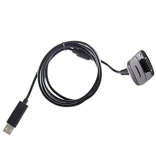 Cable de Carga para el Mando Inalámbrico de Microsoft XBOX 360 Negro, Electrónica Rey® Cable de Carga para el Mando Inalámbrico de Microsoft XBOX 360 Negro, Electrónica Rey®