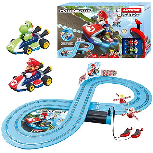 Carrera-1. First Circuito de Coches de Miniatura Nintendo Mario Kart de 2,4 m, Escala 1:50, Multicolor (20063026) Carrera-1. First Circuito de Coches de Miniatura Nintendo Mario Kart de 2,4 m, Escala 1:50, Multicolor (20063026)