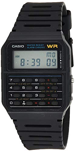Casio Reloj con Correa de Goma Unisex CA-53W-1ER Casio Reloj con Correa de Goma Unisex CA-53W-1ER