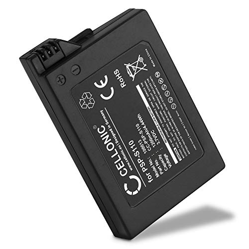 CELLONIC® Batería Premium Compatible con Sony PSP Brite (3000/3004) / PSP Slim & Lite (2000/2004) - PSP-S110 (1200mAh) bateria Repuesto Pila CELLONIC® Batería Premium Compatible con Sony PSP Brite (3000/3004) / PSP Slim & Lite (2000/2004) - PSP-S110 (1200mAh) bateria Repuesto Pila