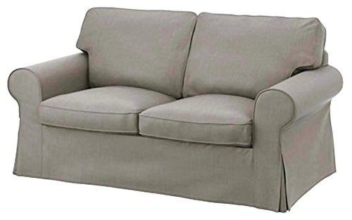Cubierta / Funda solamente! ¡El sofá no está incluido! El algodón Ektorp Loveseat funda de recambio es fabricada a medida para IKEA EKTORP sofá, Cover, un Ektorp funda protectora de repuesto