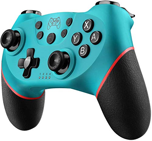 Diswoe Mando para Nintendo Switch, Wireless Bluetooth Pro Controller Controlador Inalámbrico con Función Gyro Axis/Dual Shock y Turbo Mando Inalámbrico Compatible con Nintendo Switch/Lite