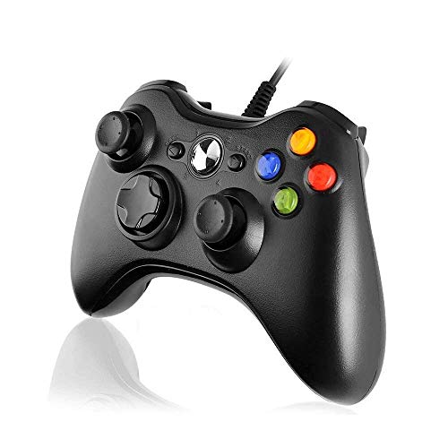 Diswoe Xbox 360 Mando de Gamepad, Controlador Mando USB de Xbox 360 con Vibración, Controlador de Gamepad para Xbox 360 Mando para PC Windows XP/7/8/10 Diswoe Xbox 360 Mando de Gamepad, Controlador Mando USB de Xbox 360 con Vibración, Controlador de Gamepad para Xbox 360 Mando para PC Windows XP/7/8/10