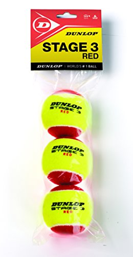 Dunlop Pelotas Mini Tenis Stage 3 Red x3