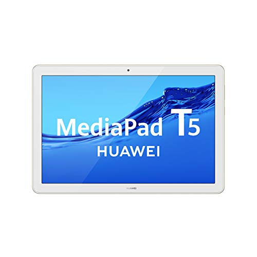 HUAWEI MediaPad T5 - Tablet de 10.1" FullHD (Wifi, RAM de 3GB, ROM de 32GB, Android 8.0, EMUI 8.0), Color Blanco y oro HUAWEI MediaPad T5 - Tablet de 10.1" FullHD (Wifi, RAM de 3GB, ROM de 32GB, Android 8.0, EMUI 8.0), Color Blanco y oro
