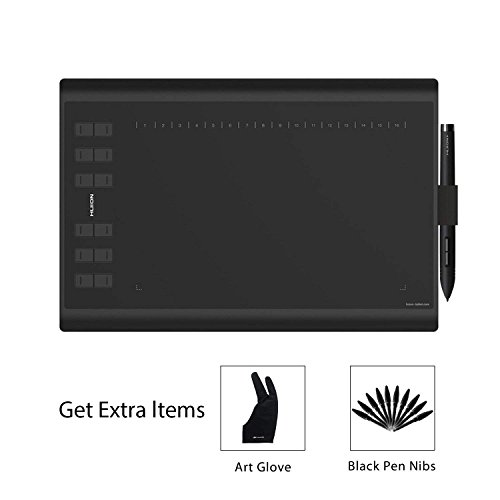 HUION New 1060PLUS Tableta Grafica, 8192 Niveles, 5080LPI, Tamaños Grandes, Tableta Gráfica con 12+16 Llaves Expresas, Portátil para Pintar, Dibujar y Editar Photos, Compatible con Windows & Mac HUION New 1060PLUS Tableta Grafica, 8192 Niveles, 5080LPI, Tamaños Grandes, Tableta Gráfica con 12+16 Llaves Expresas, Portátil para Pintar, Dibujar y Editar Photos, Compatible con Windows & Mac