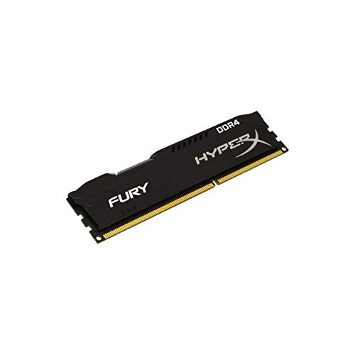 HyperX Fury, Memoria Ram de 8 GB (Ddr4, 2400 MHz, Cl15, Dimm Xmp, Hx424C15Fb2/8), 288-pin DIMM, 8 GB (1 x 8 GB), Negro