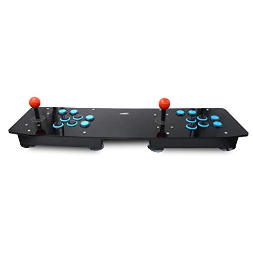 Juegos de Consola Retro del Juego de Arcade preinstalados All In One 16 Teclas Plug & Play Dual Edition - Azul y Negro