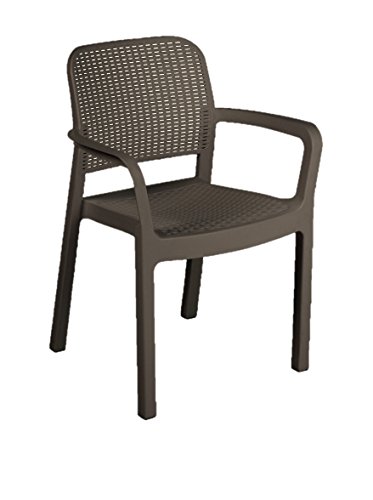 Keter 216923 Samanna -  Silla de jardín exterior, Marrón,  53 x 58 x 83 cm