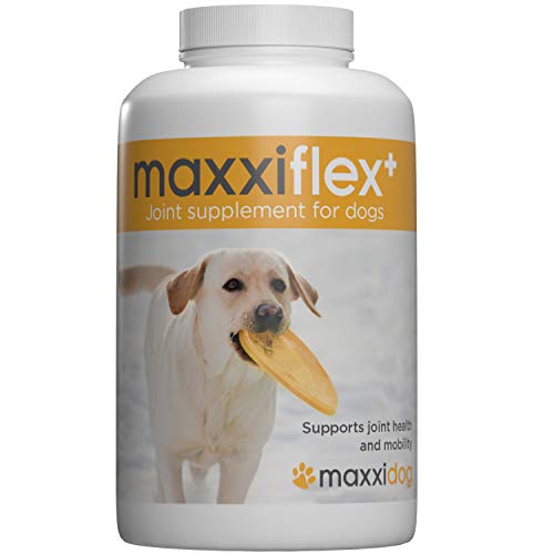 maxxidog - maxxiflex+ Suplemento avanzado para las articulaciones del perro - Glucosamina, condroitina, MSM, ácido hialurónico, garra del diablo, bromelina, cúrcuma - 120 sabrosas tabletas