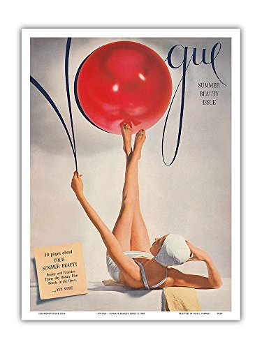 Pacifica Island Art Vogue-Verano de Belleza Edición-Vintage c.1941 Portada de Revista-Maestro Lámina-9"x12" Pacifica Island Art Vogue-Verano de Belleza Edición-Vintage c.1941 Portada de Revista-Maestro Lámina-9"x12"