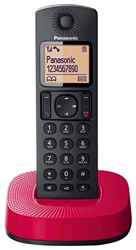 Panasonic KX-TGC310 - Teléfono Fijo Inalámbrico (LCD, Identificador De Llamadas, 16H Uso Continuo, Localizador, Agenda De 50 números, Bloqueo Llamada, Modo ECO, Reducción Ruido), Color Rojo Panasonic KX-TGC310 - Teléfono Fijo Inalámbrico (LCD, Identificador De Llamadas, 16H Uso Continuo, Localizador, Agenda De 50 números, Bloqueo Llamada, Modo ECO, Reducción Ruido), Color Rojo