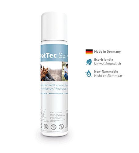 PetTec Spray Made in Germany, Lata de Repuesto para Collares de Entrenamiento, Seguro para Perros y Personas, Respetuoso del Medio Ambiente y Antialérgico, Set de 1 o 3, 75 ml, Citronela o Neutro
