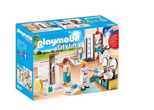 PLAYMOBIL City Life Baño, con Efectos de Luz, a Partir de 4 Años (9268) PLAYMOBIL City Life Baño, con Efectos de Luz, a Partir de 4 Años (9268)