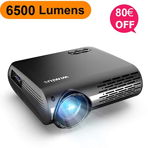 Proyector, WiMiUS 6500 Lúmenes Proyector Full HD 1920x1080P Nativo Soporta 4K Proyector Video Sonido Dolby Ajuste Digital 4D 90,000 Horas Proyector LED para Cine en Casa y Presentación Empresarial Proyector, WiMiUS 6500 Lúmenes Proyector Full HD 1920x1080P Nativo Soporta 4K Proyector Video Sonido Dolby Ajuste Digital 4D 90,000 Horas Proyector LED para Cine en Casa y Presentación Empresarial