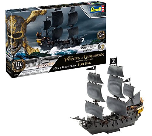 Revell- Black Pearl Maqueta Piratas de los Caribeños La Vengeance de Salazar, 10+ Años, Multicolor, 26,0 cm de Largo (05499)