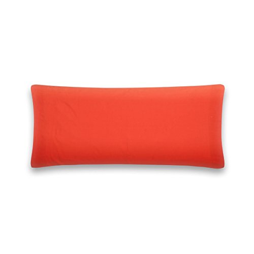 Sancarlos - Funda de almohada para cama, 100% Algodón percal, Color naranja, Cama de 90 cm