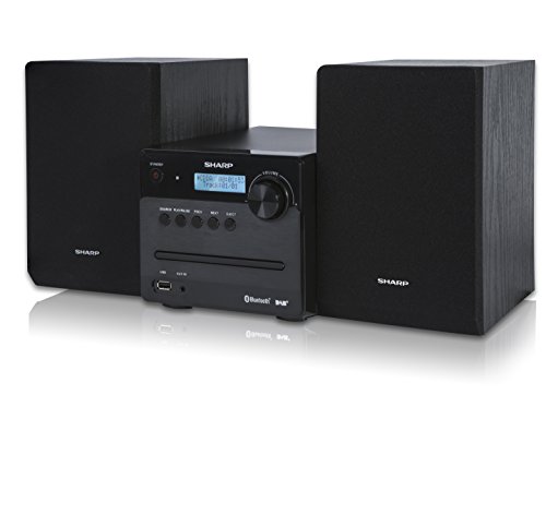 Sharp XL-B515D(BK) Microcadena con Radio Digital DAB/DAB+, 40 W, Bluetooth 4.2, USB, CD, MP3, Color Negro