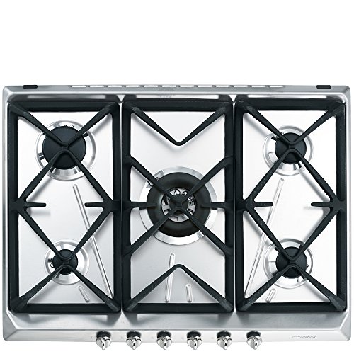 Smeg SRV576GH5 Integrado Encimera de gas Acero inoxidable hobs - Placa (Integrado, Encimera de gas, Acero inoxidable, 1050 W, 1650 W, 2550 W) Smeg SRV576GH5 Integrado Encimera de gas Acero inoxidable hobs - Placa (Integrado, Encimera de gas, Acero inoxidable, 1050 W, 1650 W, 2550 W)