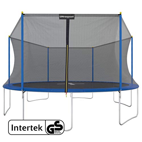 Ultrasport Cama elástica de jardín Uni-Jump Trampolín Infantil, certificación Intertek GS, con Superficie de Salto, Red de Seguridad, Unisex Niños, Azul, 183 cm Ultrasport Cama elástica de jardín Uni-Jump Trampolín Infantil, certificación Intertek GS, con Superficie de Salto, Red de Seguridad, Unisex Niños, Azul, 183 cm
