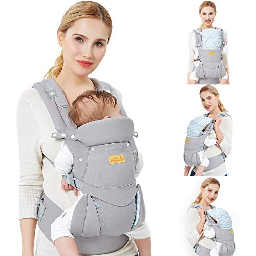 Viedouce Portabebé Ergonómico/Algodón Puro Ligero y Transpirable/Multiposición: Dorsal y Ventral/Reposacabezas Ajustable/para Recién Nacidos y Niños Pequeños de 3 a 48 Mes(3.5 a 20 kg) Viedouce Portabebé Ergonómico/Algodón Puro Ligero y Transpirable/Multiposición: Dorsal y Ventral/Reposacabezas Ajustable/para Recién Nacidos y Niños Pequeños de 3 a 48 Mes(3.5 a 20 kg)