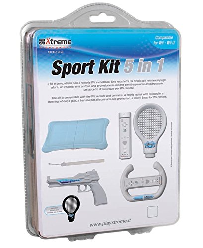 Xtreme - Kit de 4 accesorios deportivos para Wii, modelo surtido, 1 unidad Xtreme - Kit de 4 accesorios deportivos para Wii, modelo surtido, 1 unidad