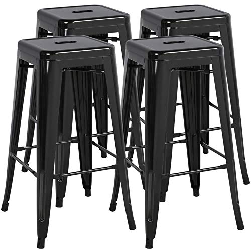 Yaheetech 4 Piezas Taburete de Bar Taburete Industrial MAX Carga 150Kg Yaheetech 4 Piezas Taburete de Bar Taburete Industrial MAX Carga 150Kg