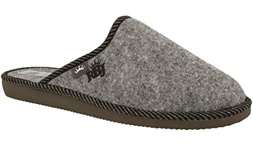 Zapatillas De Casa para Hombre De Fieltro De Lana Natural Calientes Transpirables Bienestar Natural Handmade Calidad (42 EU, Gris 905A) Zapatillas De Casa para Hombre De Fieltro De Lana Natural Calientes Transpirables Bienestar Natural Handmade Calidad (42 EU, Gris 905A)