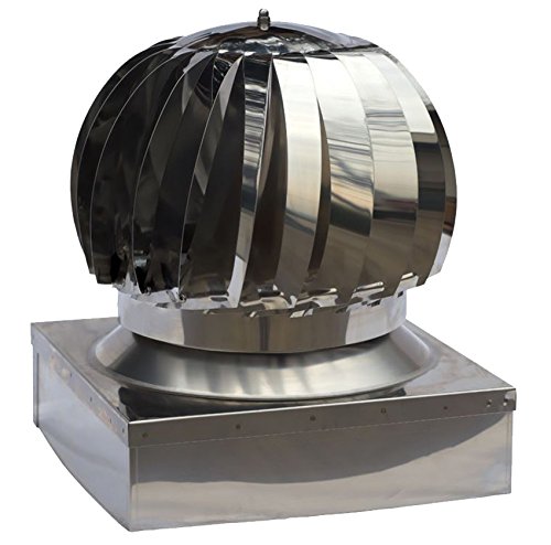 - Util.Fer - Caperuza eólica para chimeneas. Caperuza giratoria y con base cuadrada fabricada en acero inoxidable. Producto disponible en varias medidas - Util.Fer - Caperuza eólica para chimeneas. Caperuza giratoria y con base cuadrada fabricada en acero inoxidable. Producto disponible en varias medidas