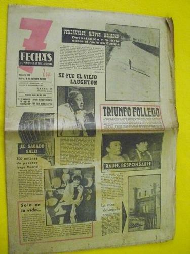7 FECHAS. El Periódico de Toda la Semana. Nº 690. Diciembre 1962