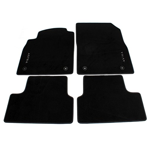 Accesorios Originales Opel, Juego de Alfombras de velour color negro para modelos Astra J >2009 Accesorios Originales Opel, Juego de Alfombras de velour color negro para modelos Astra J >2009