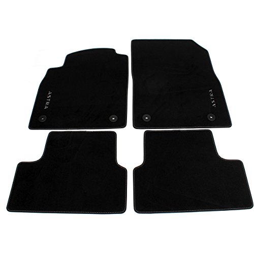 Accesorios Originales Opel, Juego de Alfombras de velour color negro para modelos Astra J >2009