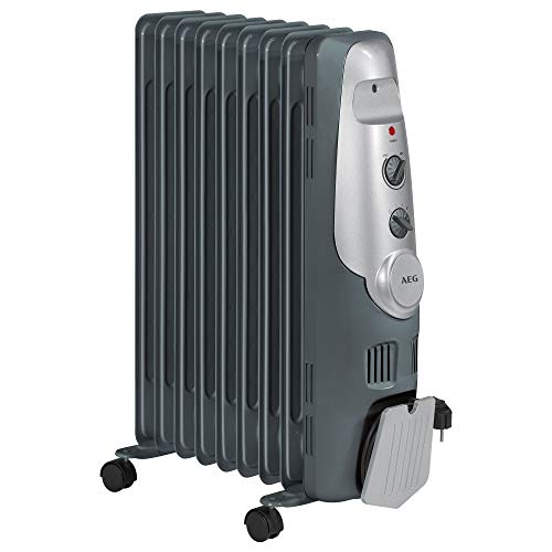 AEG RA 5521 - Radiador de aceite, 2000 W, 9 elementos, termostato, 3 niveles de potencia