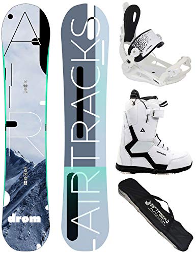 AIRTRACKS Mujer Snowboard Set/Drom Lady Rocker 150 + Snowboard Fijaciones Master W + Snowboardboots Strong W QL 37 + SB Bag