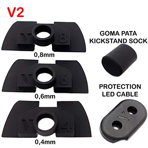 Amortiguador de Goma Flexible V2 Anti Holgura y Vibración Para Xiaomi Mijia M365 / Pro Scooter Eléctrico, Pieza Protección Led, M365 Accesorios, Patinete Electrico, Accesorios Mijia (Negro) Amortiguador de Goma Flexible V2 Anti Holgura y Vibración Para Xiaomi Mijia M365 / Pro Scooter Eléctrico, Pieza Protección Led, M365 Accesorios, Patinete Electrico, Accesorios Mijia (Negro)