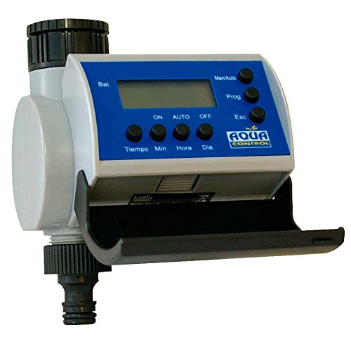 Aqua Control C4100 Programador de Riego para Jardín-con Pantalla LCD-Hasta 8 Arranques por día