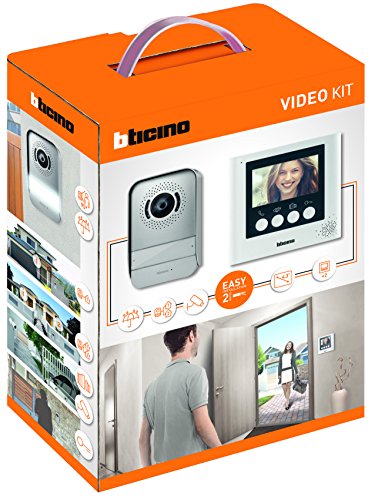 Bticino - Manos libres dúplex kit de videoportero 2 hilos con monitor de color de 4.3 Bticino - Manos libres dúplex kit de videoportero 2 hilos con monitor de color de 4.3