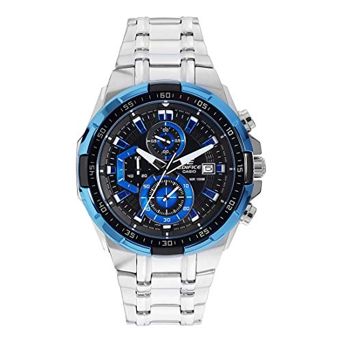Casio EDIFICE Reloj en caja sólida, 10 BAR, Azul/Negro, para Hombre, con Correa de Acero inoxidable, EFR-539D-1A2VUEF Casio EDIFICE Reloj en caja sólida, 10 BAR, Azul/Negro, para Hombre, con Correa de Acero inoxidable, EFR-539D-1A2VUEF