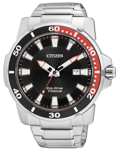 Citizen AW1221-51E - Reloj analógico de Cuarzo para Hombre, Correa de Titanio Multicolor