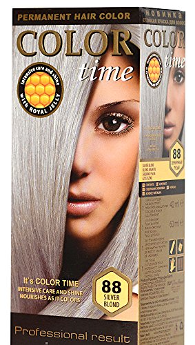 Color time, tinte permanente para el cabello de color rubio plata 88 Color time, tinte permanente para el cabello de color rubio plata 88