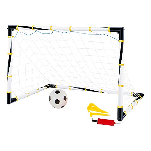 ColorBaby -  Portería de fútbol plegable con balón e hinchador CBtoys (43690)