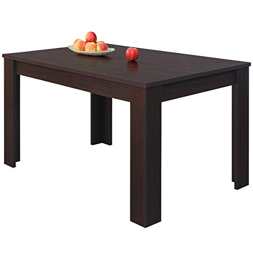 COMIFORT – Mesa De Comedor Extensible Moderna de 120 a 170 cm, Medidas 120/170x75x78 cm, Disponible en Colores: Blanca, Blanco/Roble, Roble, Wengué, Nordic (WENGUE) COMIFORT – Mesa De Comedor Extensible Moderna de 120 a 170 cm, Medidas 120/170x75x78 cm, Disponible en Colores: Blanca, Blanco/Roble, Roble, Wengué, Nordic (WENGUE)