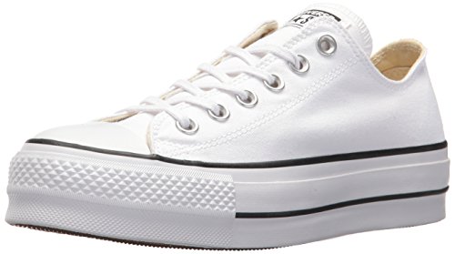 Converse Chuck Taylor CTAS Lift Ox Canvas, Zapatillas para Mujer, Blanco (White/Black/White 102), 36.5 EU Converse Chuck Taylor CTAS Lift Ox Canvas, Zapatillas para Mujer, Blanco (White/Black/White 102), 36.5 EU