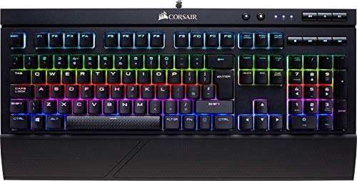 Corsair K68 RGB - Teclado mecánico Gaming (retroiluminación multicolor RGB, resistente al polvo y a las salpicaduras), Cherry MX Rojo (Suave y rápido) - [QWERTY Español]