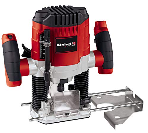 Einhell TC-RO 1155 E - Fresadora, 1100 W, 230 V, 7 niveles de fresado, control electrónico Einhell TC-RO 1155 E - Fresadora, 1100 W, 230 V, 7 niveles de fresado, control electrónico