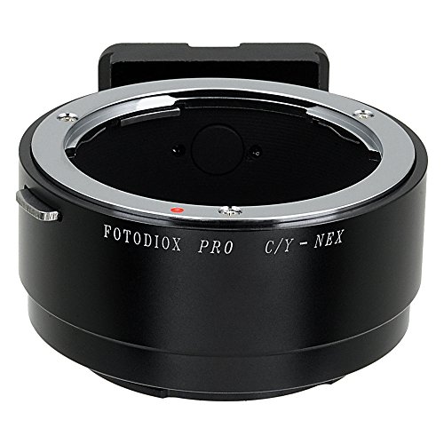 Fotodiox Pro Adaptador de Lente - Lente Contax/Yashica (C/Y, CY) a Cámara Sony E-Mount Mirrorless (APS-C & Full Frame)